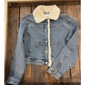 Celebrity Pink denim and Sherpa fleece coat Jacket